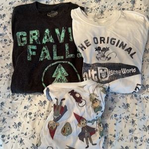 bundle of three cartoon tees